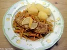 Gebratenes Seelachsfilet auf Wok-Gemüse - Rezept