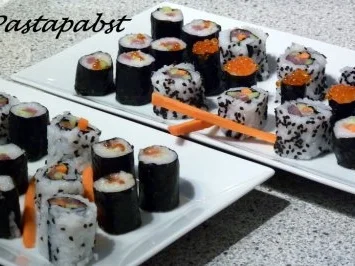 Rezept: Dreierlei Sushi Bild Nr. 8 Dreierlei Sushi - Rezept - Bild Nr. 8