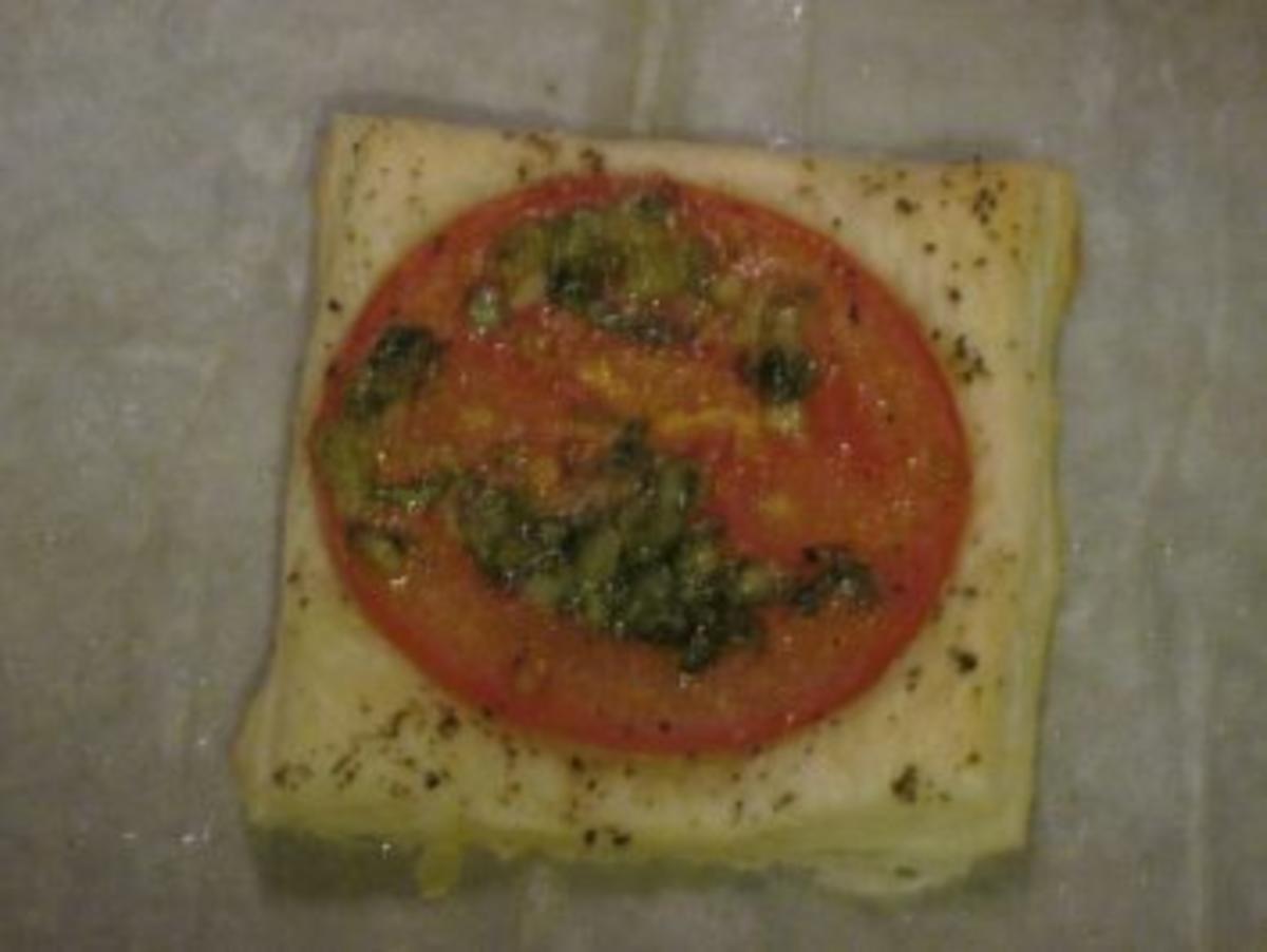 Tomaten Blätterteig Quadrate - Rezept - Bild Nr. 2