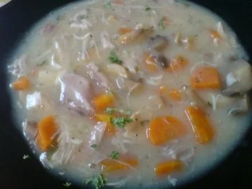 Rezept: Kaninchenfrikasee Bild Nr. 2 Kaninchenfrikasee - Rezept - Bild Nr. 2