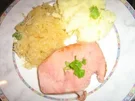Kasseler mit Sauerkraut und Kartoffelpüree - Rezept