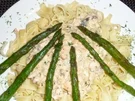 Lachs mit Bandnudeln..... - Rezept