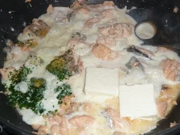 Rezept: Lachs mit Bandnudeln..... Bild Nr. 4 Lachs mit Bandnudeln..... - Rezept - Bild Nr. 4