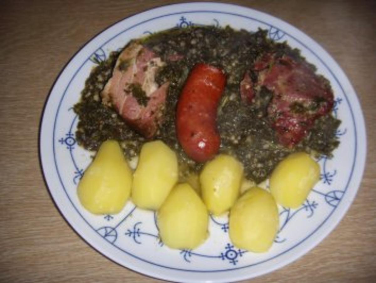 Grünkohl mit Pinkel - Rezept