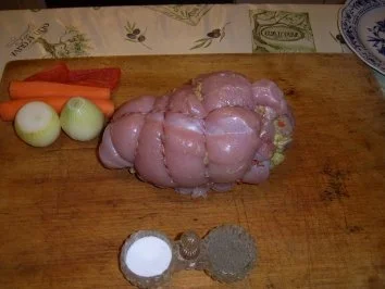 Gefüllte Putenrolle an Malzbiersauce mit Lauchgemüse und Schupfnudeln - Rezept - Bild Nr. 12