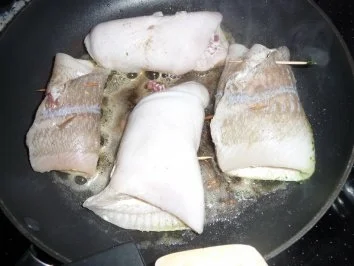 Rezept: Schollenröllchen mit Drillingen..... Bild Nr. 3 Schollenröllchen mit Drillingen..... - Rezept - Bild Nr. 3