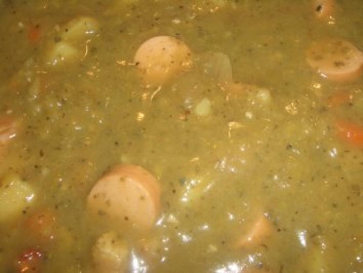 Suppen : Erbsen ~ Eintopf mit Majoran - Rezept - Bild Nr. 2