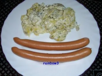 Rezept: Salat: Kartoffel-Salat und Würstchen Salat: Kartoffel-Salat und Würstchen - Rezept