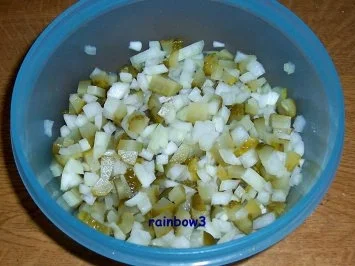 Rezept: Salat: Kartoffel-Salat und Würstchen Bild Nr. 2 Salat: Kartoffel-Salat und Würstchen - Rezept - Bild Nr. 2