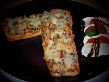 Rezept: Würzfleisch-Baguette... Würzfleisch-Baguette... - Rezept