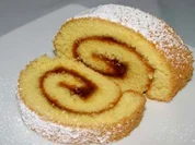 Biskuitroulade / Swiss roll - Rezept