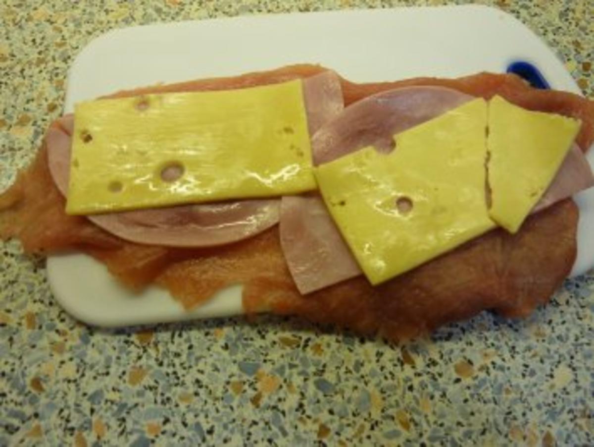 Schweinerouladen mit Schinken und Käse gefüllt - Rezept - Bild Nr. 2