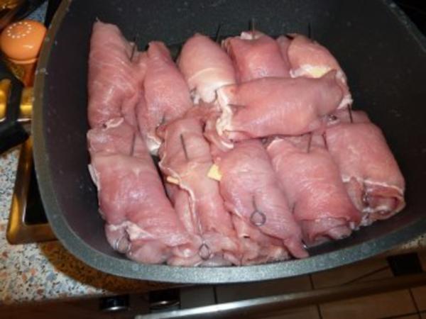 Schweinerouladen mit Schinken und Käse gefüllt - Rezept - kochbar.de