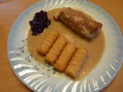 Schweinerouladen mit Schinken und Käse gefüllt - Rezept