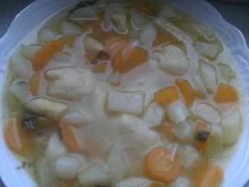 Hühnersuppe mit Gemüse-und - Rezept - Bild Nr. 2