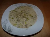Lauch-Käsesuppe mit Hackfleisch - Rezept