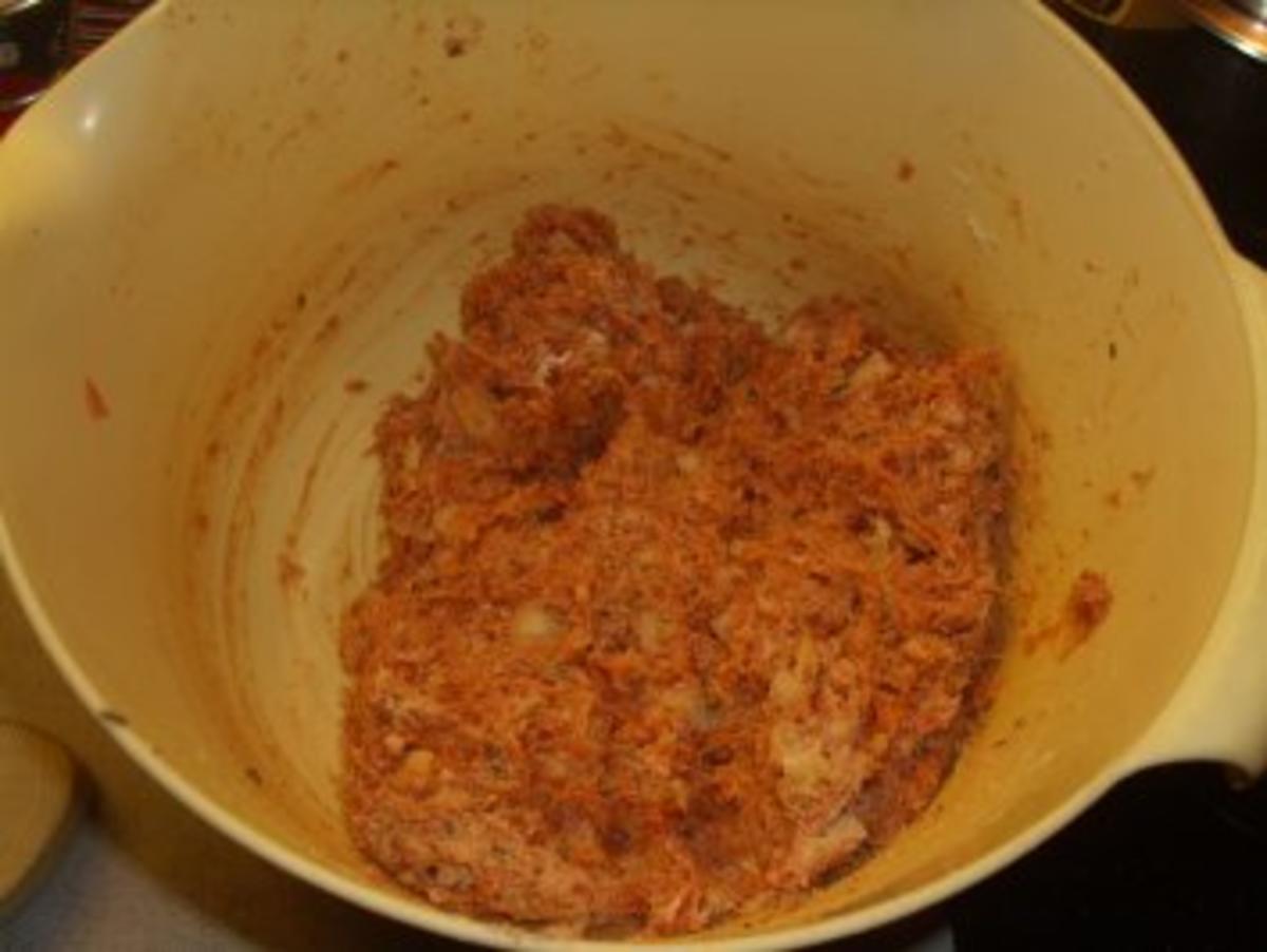 Fleischgerichte: Buletten mit Bärlauchcreme und Camembert gefüllt - Rezept - Bild Nr. 3