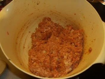 Fleischgerichte: Buletten mit Bärlauchcreme und Camembert gefüllt - Rezept - Bild Nr. 3