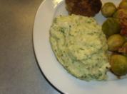Beilagen: Kartoffelpüree mit Bärlauchcreme - Rezept