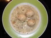 Rindfleischsuppe mit "Markklöschen" - Rezept