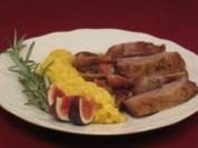 Feigen-Ente an Safranrisotto - Rezept