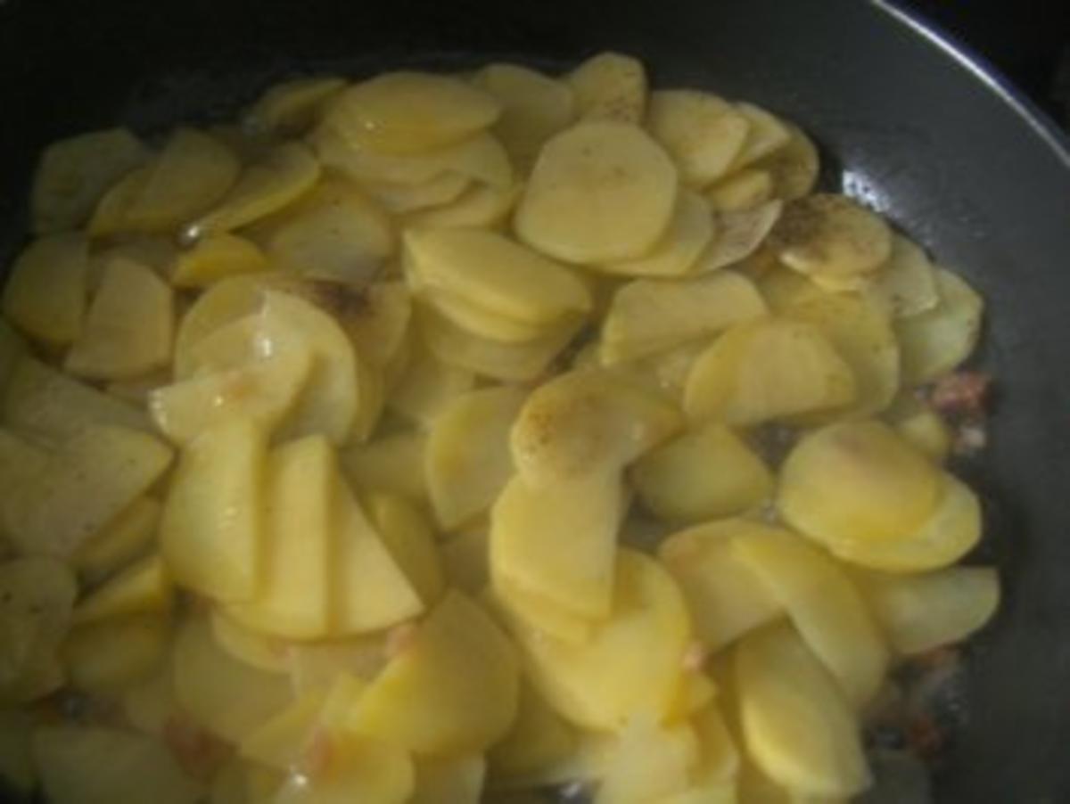 Bratkartoffeln  geschmorte Gurken   und  Jägerschnitzel - Rezept - Bild Nr. 10