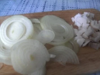 Bratkartoffeln  geschmorte Gurken   und  Jägerschnitzel - Rezept - Bild Nr. 7