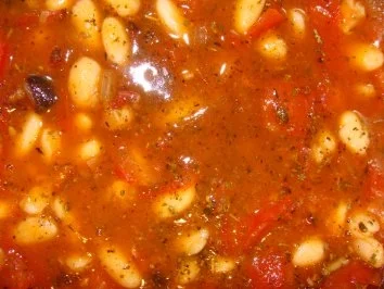 Gemüse : -Weiße Bohnen in Tomatensauce- - Rezept - Bild Nr. 2