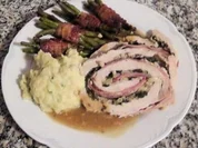 gefüllter Schweinelachsbraten " Cordon Bleu Extra" - Rezept