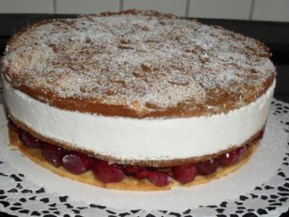 Spekulatius Torte mit Kirschen