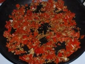 Gemüsereis mit Filet-Käsetürmchen - Rezept - Bild Nr. 6