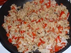 Gemüsereis mit Filet-Käsetürmchen - Rezept - Bild Nr. 7