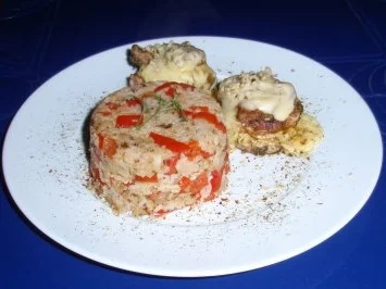 Gemüsereis mit Filet-Käsetürmchen - Rezept - Bild Nr. 9