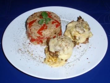 Gemüsereis mit Filet-Käsetürmchen - Rezept - Bild Nr. 10