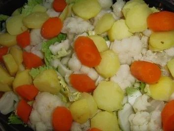 Rezept: Gemüse : Auflauf mit viel Gemüse, so bunt und köstlich - einfach genial Gemüse : Auflauf mit viel Gemüse, so bunt und köstlich - einfach genial - Rezept