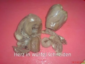 Rezept: Herz-Leber-Champignonragout mit Spaghetti Bild Nr. 4 Herz-Leber-Champignonragout mit Spaghetti - Rezept - Bild Nr. 4