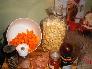 Bandnudeln mit Kürbissoße - Rezept - Bild Nr. 2