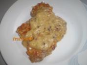 Rezept: Medallions mit Mandelkruste an einer Pfeffer - Sahne - Soße Medallions mit Mandelkruste an einer Pfeffer - Sahne - Soße - Rezept