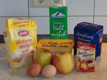 Gerührte schnelle Apfeltorte - Rezept - Bild Nr. 2