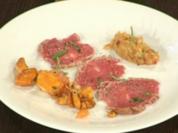 Mariniertes Kalbsfilet mit Auberginenpüree - Rezept