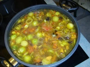 Sibirische Gemüsenudelsuppe Aldaner Art - Rezept - Bild Nr. 16