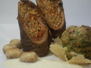 Involtini 2.0 / Brokkoli-Soufflé/ Schmörkes/ Parmesanschaum - Rezept - Bild Nr. 12