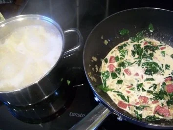 Rezept: cremige Spinat - Pasta - Soße Bild Nr. 2 cremige Spinat - Pasta - Soße - Rezept - Bild Nr. 2