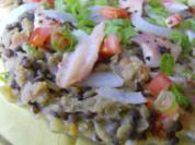 Linsensalat mit Räucherfisch - Rezept