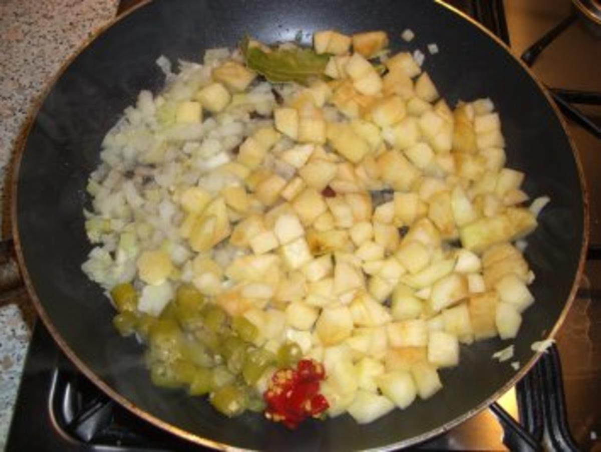 Reisplätzchen mit Chili-Apfel-Chutney - Rezept - Bild Nr. 2