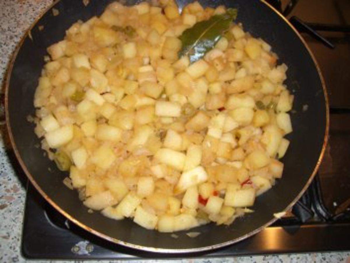 Reisplätzchen mit Chili-Apfel-Chutney - Rezept - Bild Nr. 3