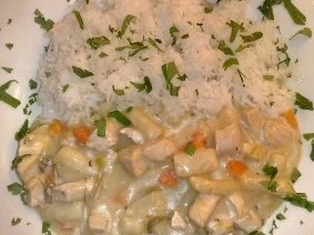 Meine erste Hühnerfrikassee - Rezept