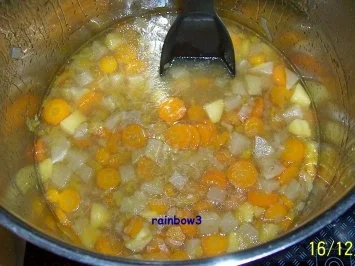 Kochen: 2-in-1 ... Hühner-Brühe und -Cremesuppe - Rezept - Bild Nr. 5