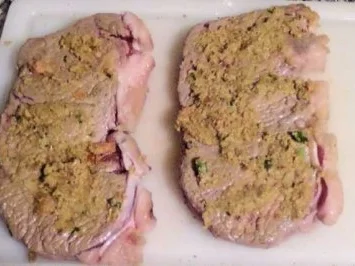 Rumpsteak mit überbackener Gemüse-Kräuterkruste - Rezept - Bild Nr. 3