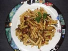 Nudeln : -Penne mit Kanar. Olivensauce und Chorizo oder Kochschinken- - Rezept